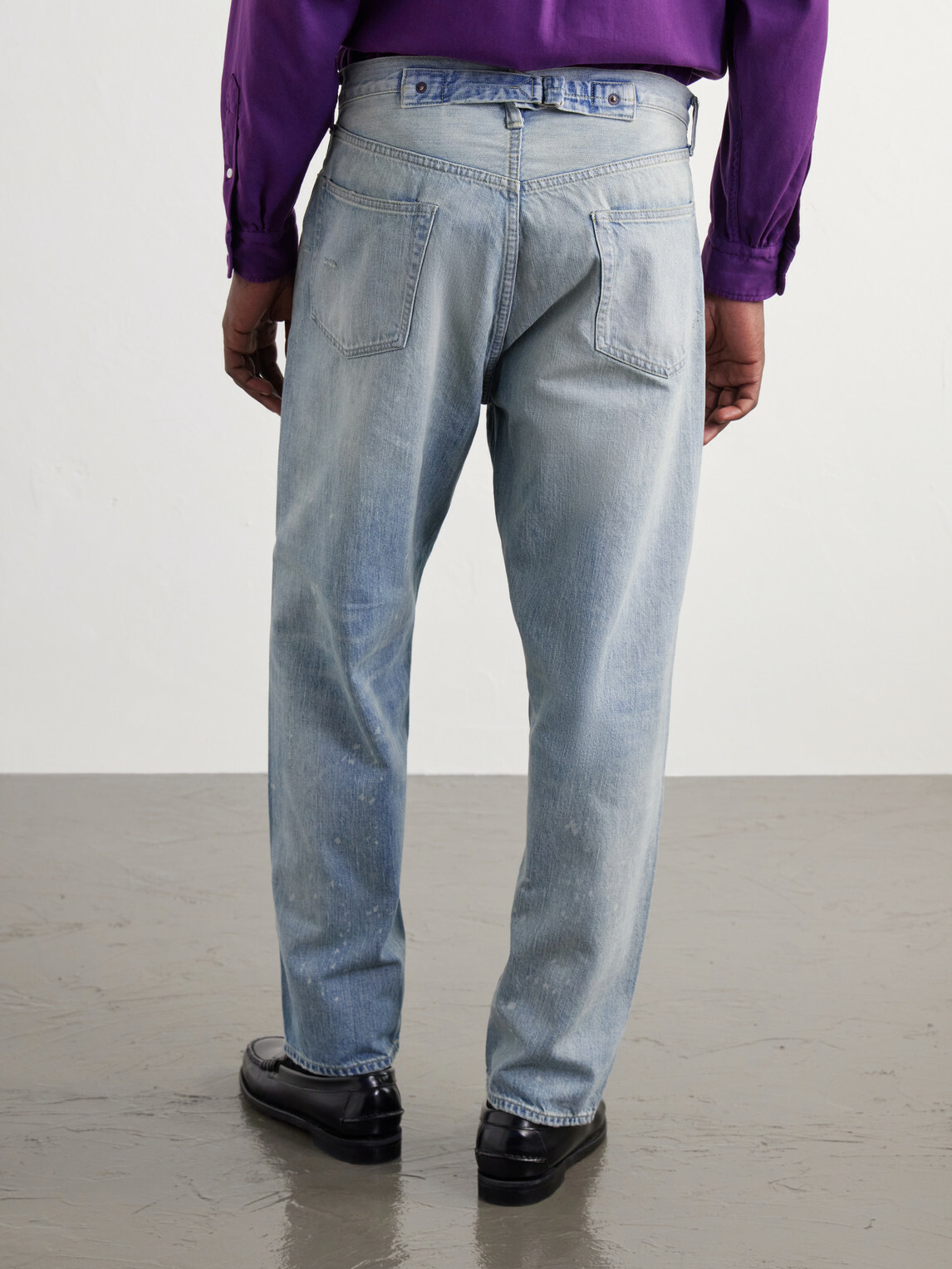 A.PRESSE - No. 37 Wide-Leg Distressed Jeans - Blue