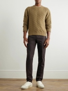 Loro Piana - Carlo Hyannis Tapered Cotton-Blend Trousers - Brown