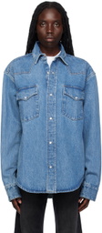 VTMNTS Blue Flap Pocket Denim Shirt