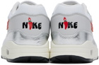 Nike White & Silver Air Max 1 Premium Sneakers