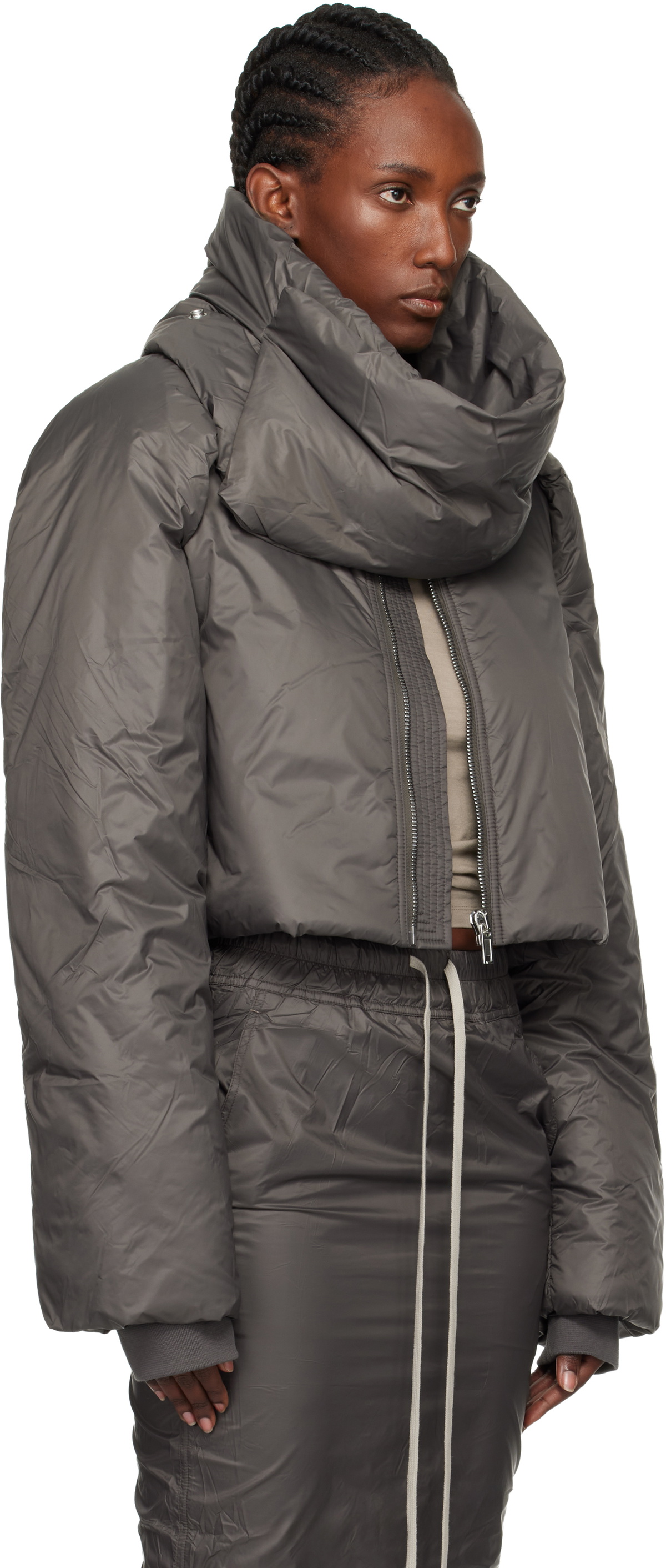 Rick Owens DRKSHDW Gray Concordians Convertible Jacket Rick Owens