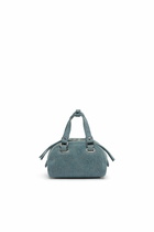 Diesel 1DR Dome-Small bowling bag in denim with Oval D logo - Crossbody Bags - Unisex - Blue