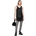 Boris Bidjan Saberi Black Leather Bag 1.1 Vest