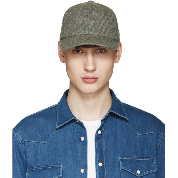 Larose Grey Lambswool Baseball Cap