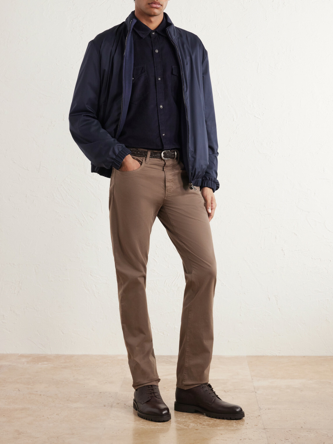 Canali - Cotton-Corduroy Shirt - Blue