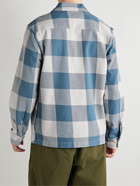 Onia - Blanket Checked Cotton-Twill Overshirt - Blue