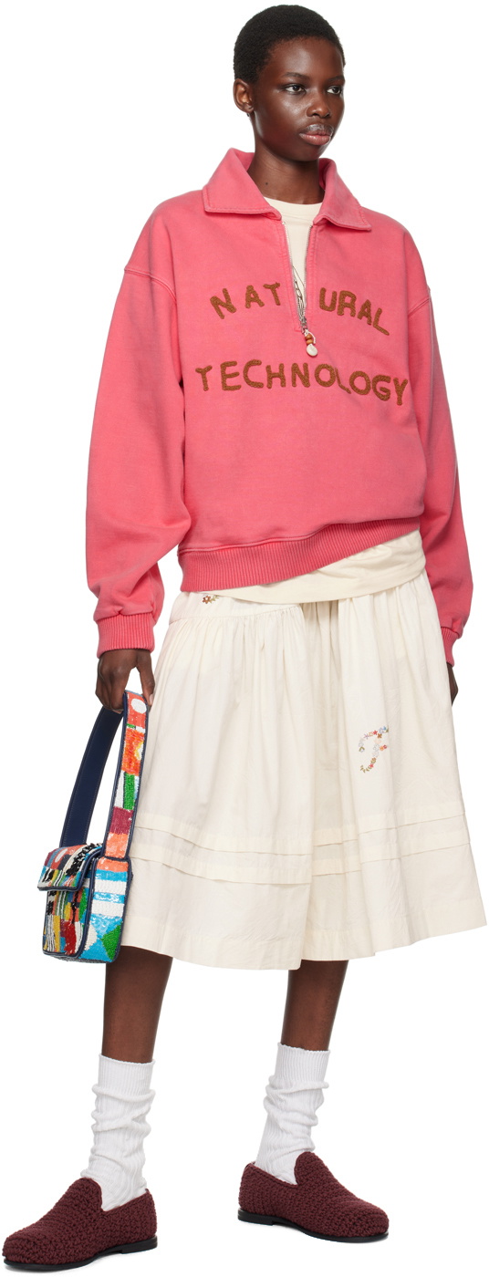 Story mfg. Off-White Juniper Midi Skirt