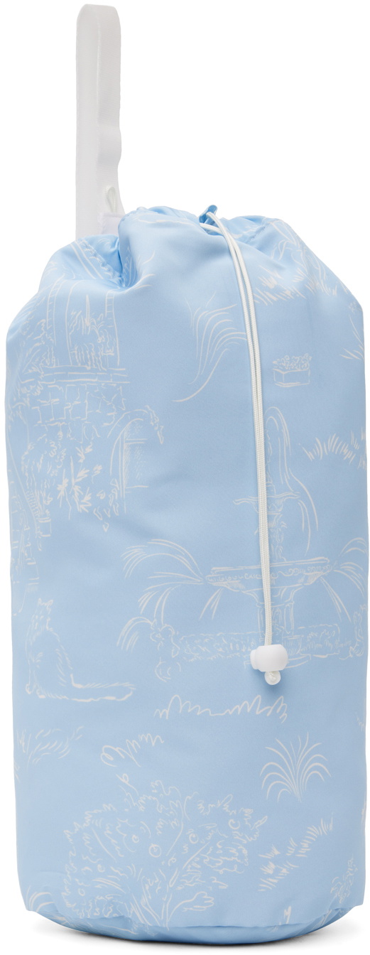 Kijun Blue Drawstring Sport Bag