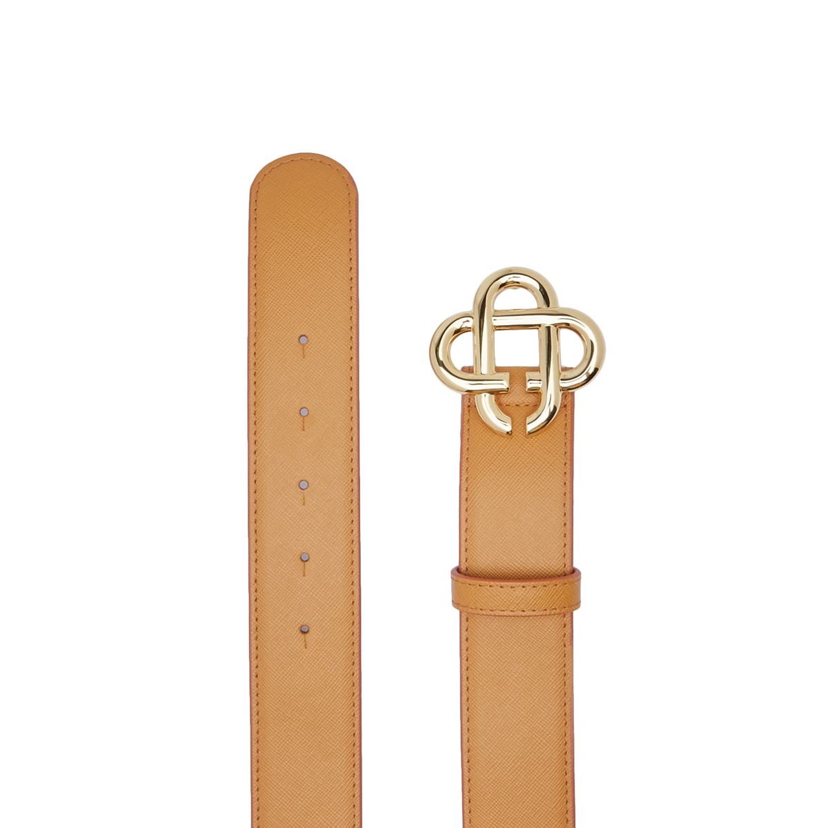 Casablanca Men's CC Logo Bucklet Belt in Tan Casablanca