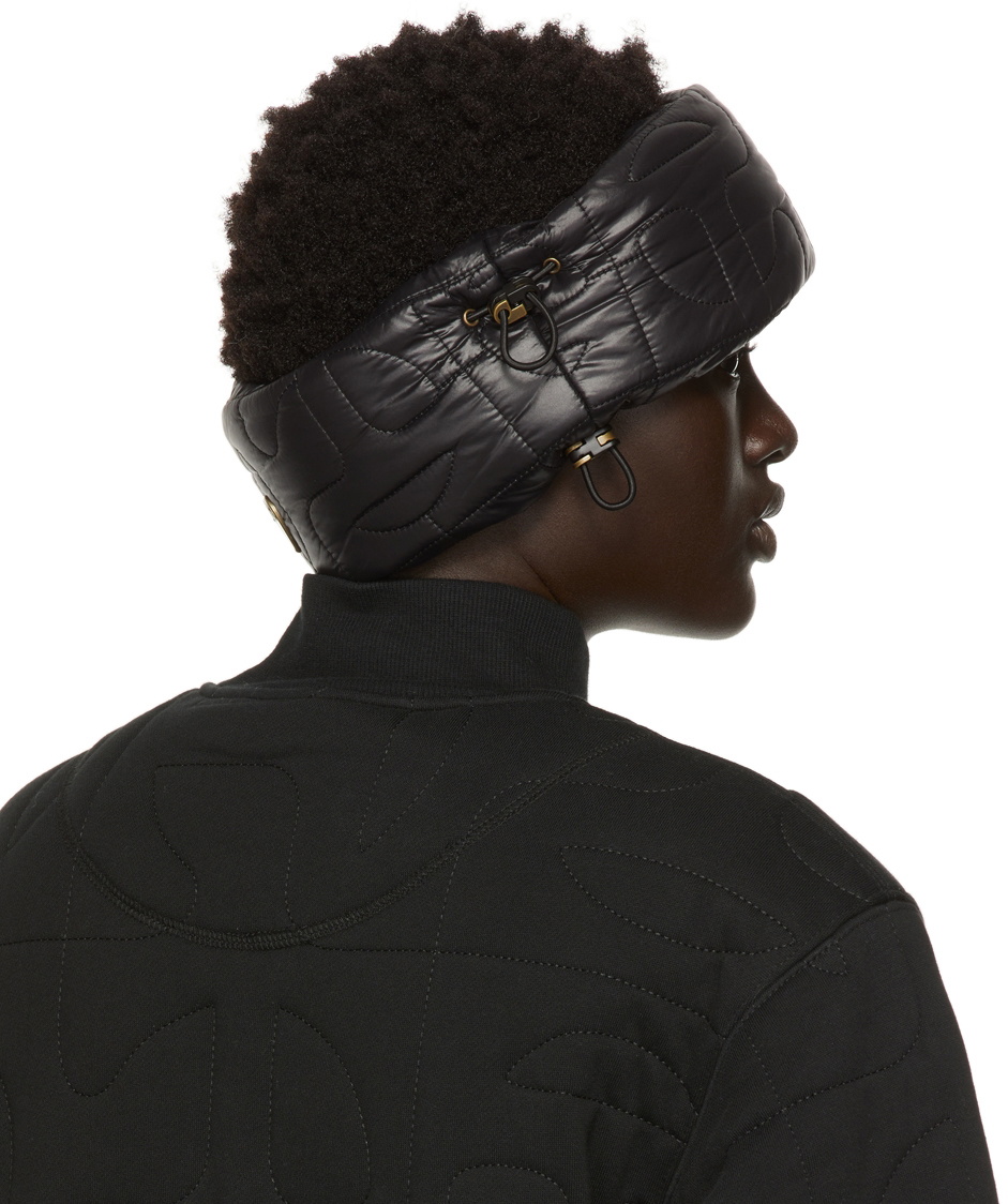 Moose Knuckles Black Down Quilted Headband Moose Knuckles display picture 3