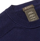 Berluti - Cotton and Mulberry Silk-Blend Sweater - Men - Navy