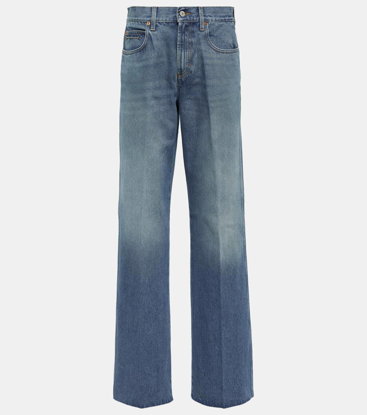 Gucci Horsebit mid-rise straight jeans Gucci