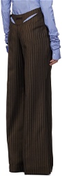 Jean Paul Gaultier Brown 'The Thong Suit' Trousers