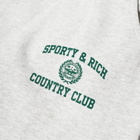 Sporty & Rich Varsity Crest Sweat Pants in Heather Grey