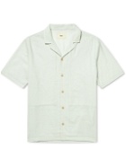 Folk - Junction Camp-Collar Cotton-Gauze Shirt - Blue