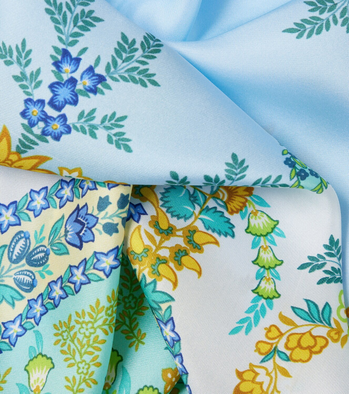 Etro Floral silk twill scarf