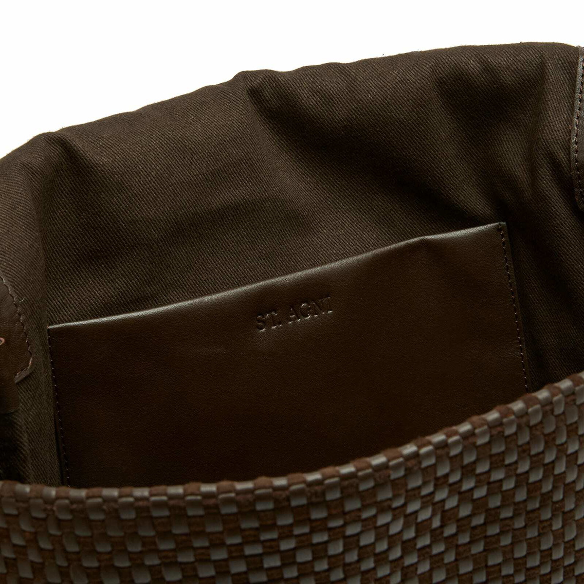 ST. Agni Women's Lattice Everyday Satchel in Coffee 