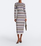 Missoni Zigzag knitted wool-blend midi dress
