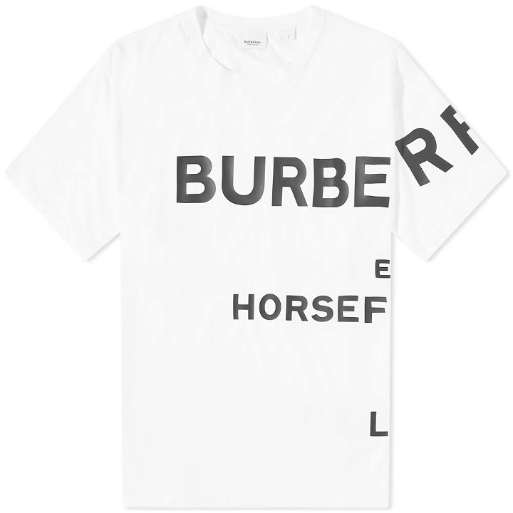 Photo: Burberry Men's Address Logo T-Shirt in White