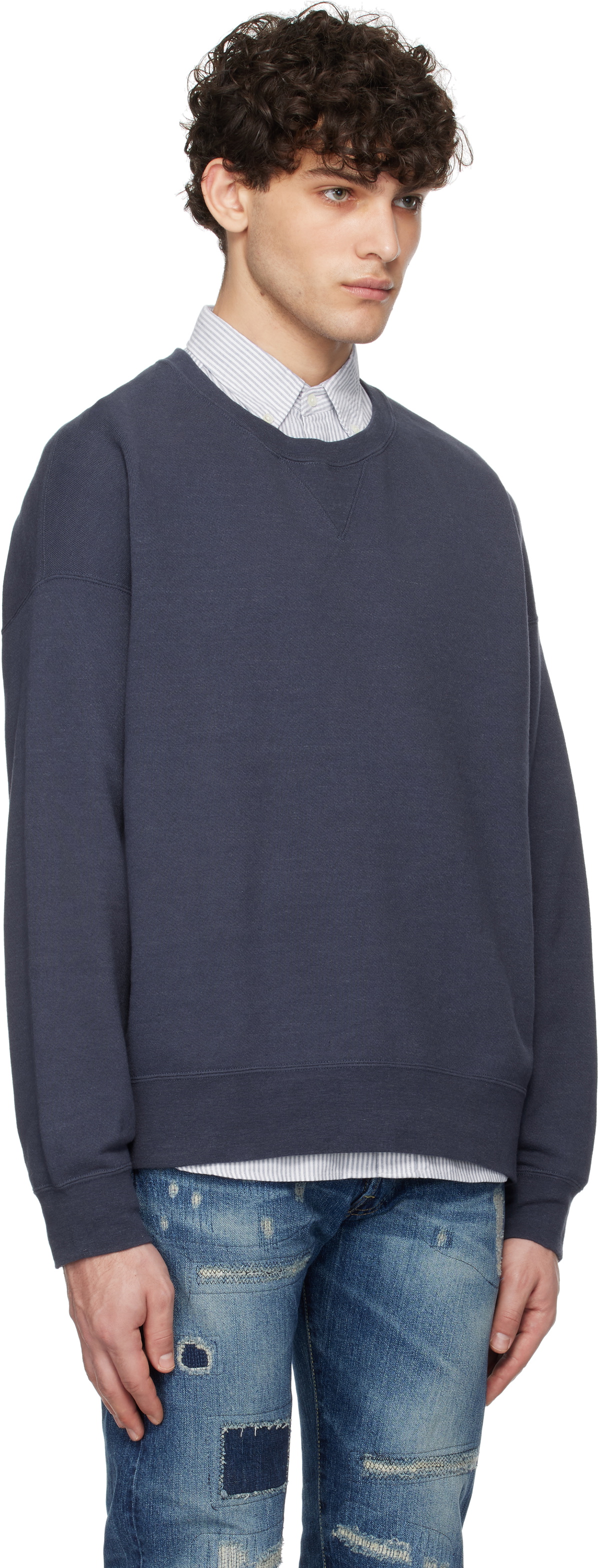 visvim Navy Jumbo SB Sweatshirt Visvim
