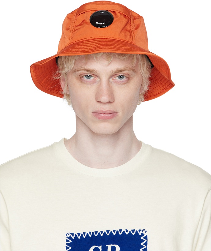 Photo: C.P. Company Orange Chrome-R Lens Bucket Hat