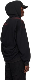 We11done Black Unbalanced Hoodie