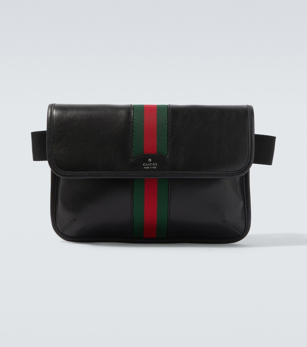 Gucci Web Trademark Small leather belt bag