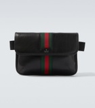Gucci Web Trademark Small leather belt bag