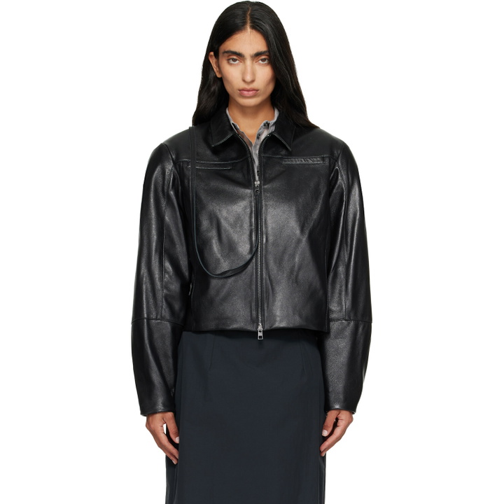 Photo: Paloma Wool Black Banui Leather Jacket