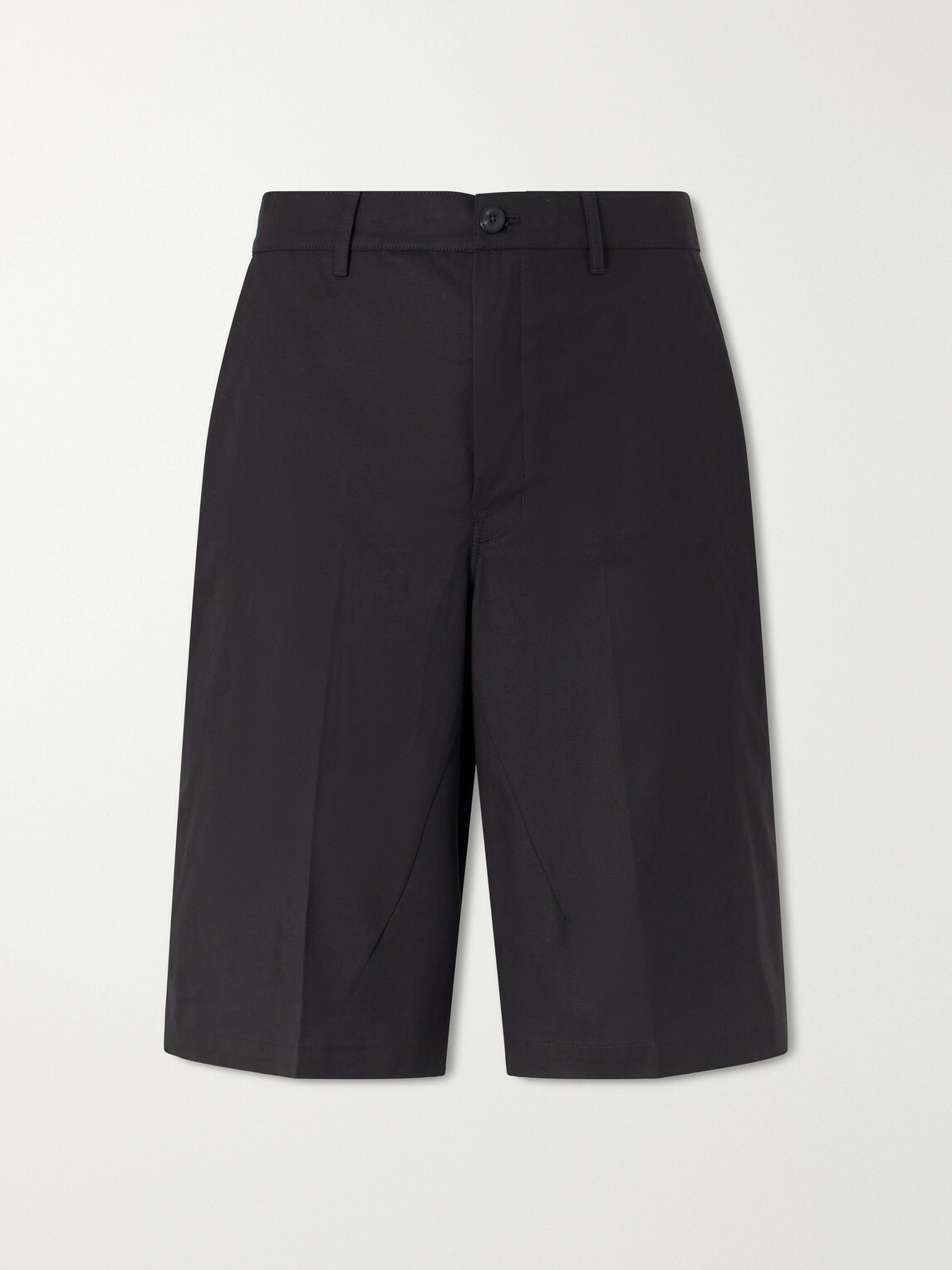 Rick Owens - Straight-Leg Cotton-Blend Canvas Shorts - Black