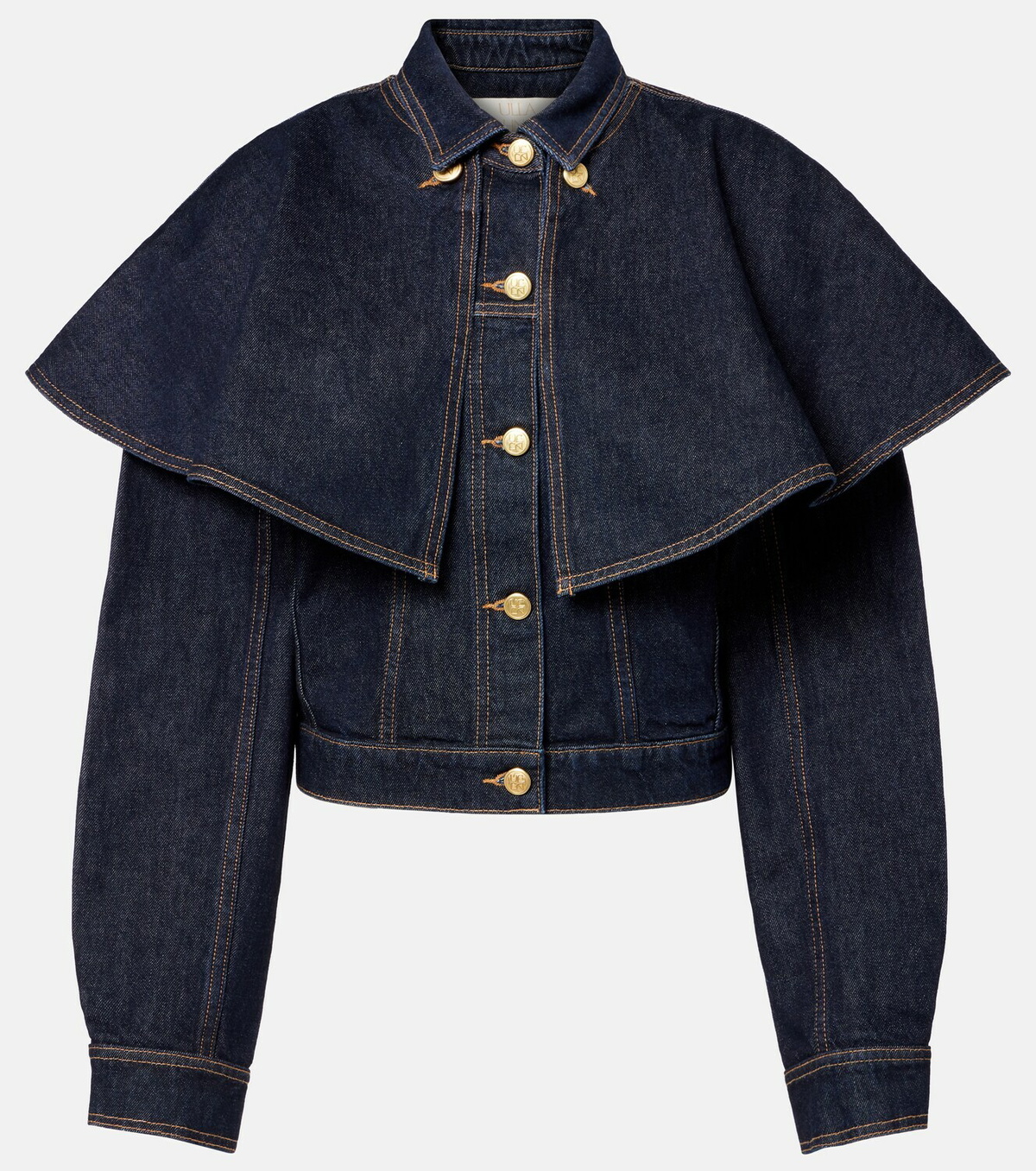 Ulla Johnson Agata caped denim jacket