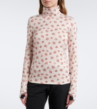 Moncler Grenoble Floral turtleneck ski top