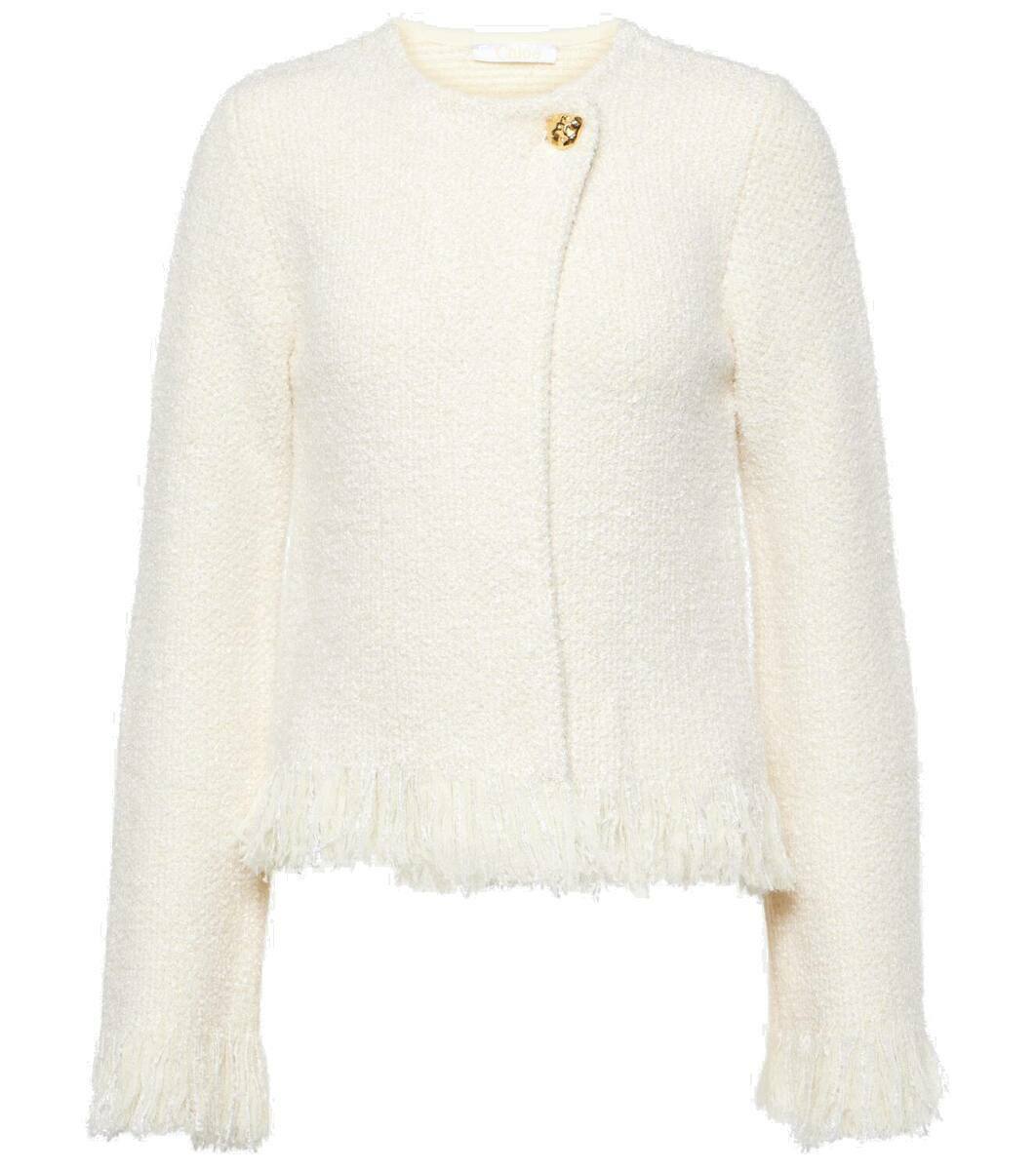 Chloé Wool, silk, and cashmere-blend jacket Chloe