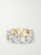 Valentino - Valentino Garavani Silver and Gold-Tone Ring - Silver