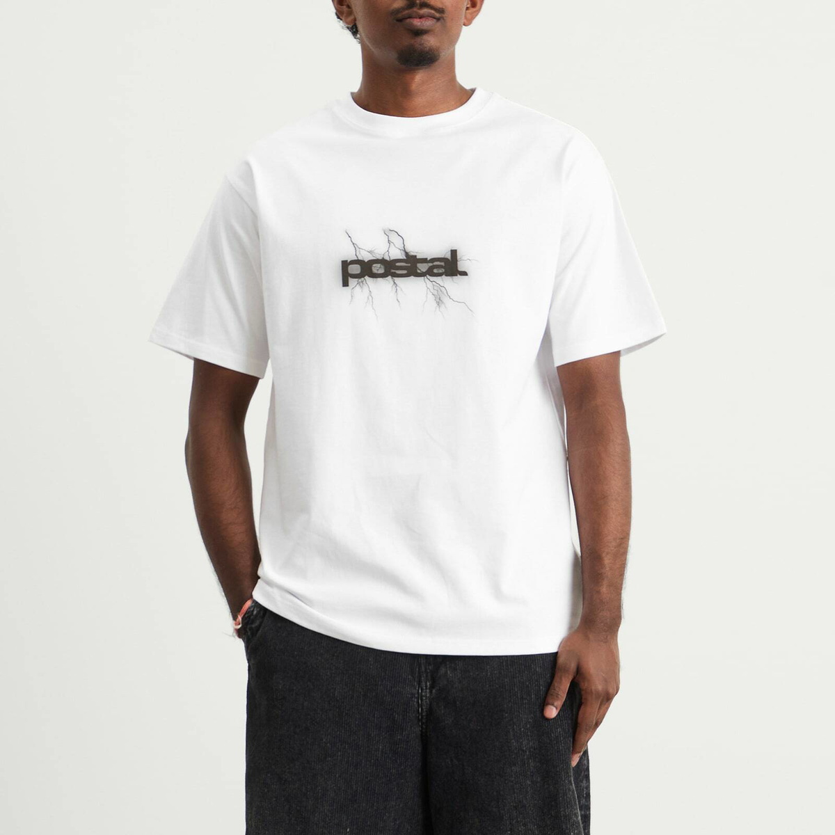 POSTAL Men's Lightning T-Shirt in White