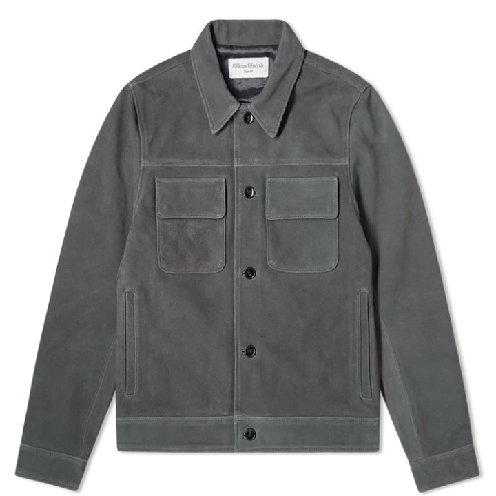 Photo: Officine Generale Otto Unlined Suede Jacket