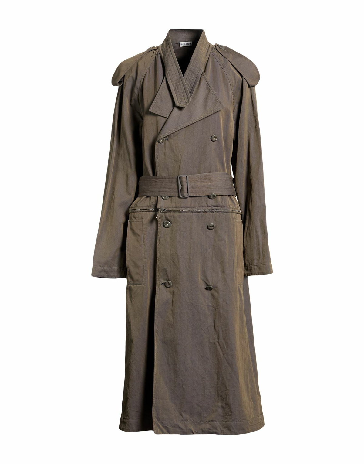 Burberry Womens Overcoat & Trench Coat in Grey