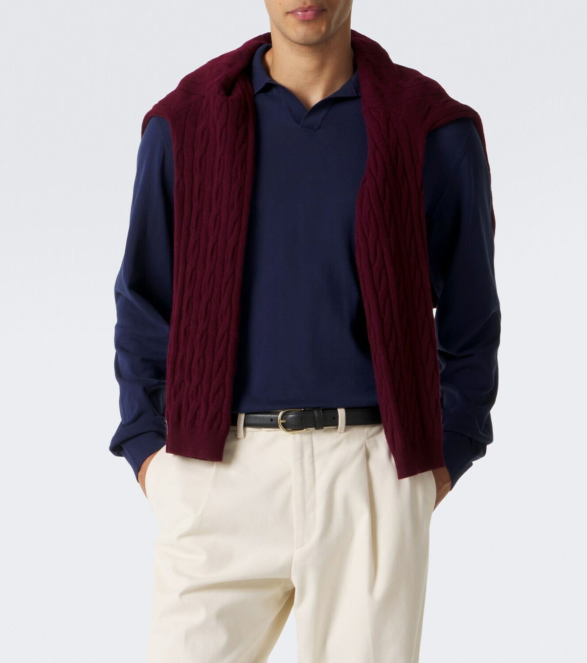 Rubinacci Cotton polo sweater