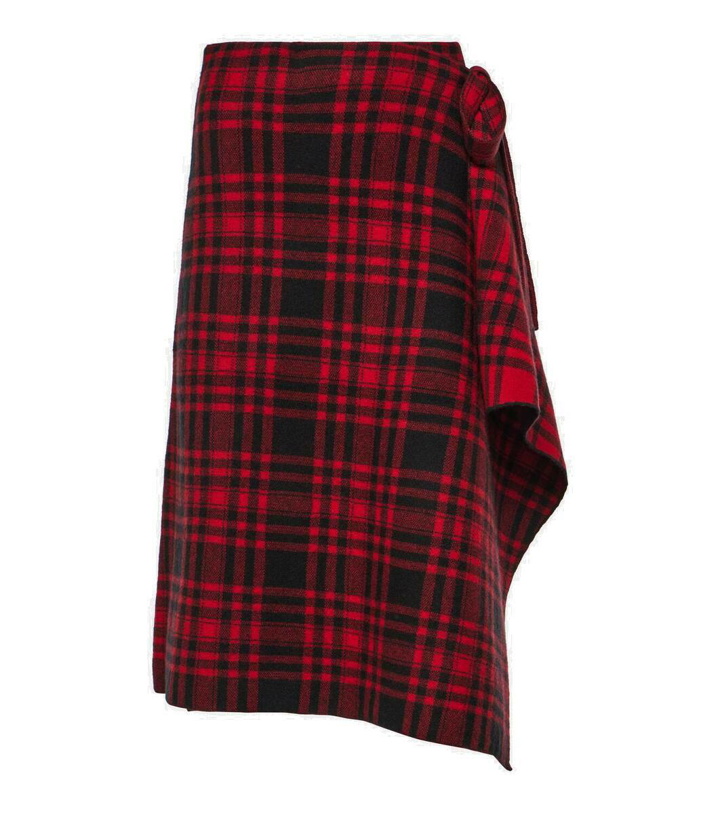 Photo: Polo Ralph Lauren Checked wool wrap skirt