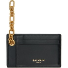 BALMAIN Black & White Pulse Chain Card Holder