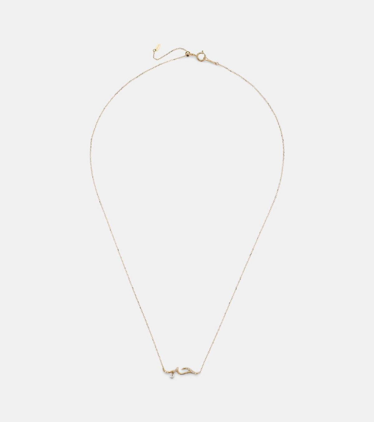 Persée 18kt gold necklace with diamonds