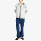 Casablanca Men's Gradient Monogram Vacation Shirt in Grey Gradient Heart Monogram