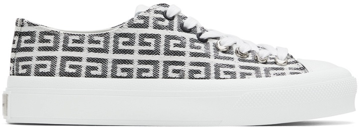 Photo: Givenchy Black & White City Low 4G Sneakers