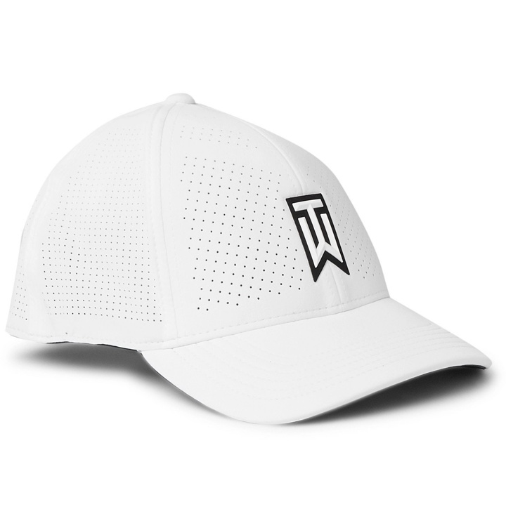 Photo: Nike Golf - Tiger Woods Nike AeroBill Heritage86 Perforated Tech-Jersey Baseball Cap - White