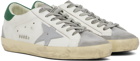 Golden Goose White & Gray Super-Star Classic Sneakers