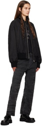 MM6 Maison Margiela Black Distressed Jeans