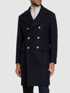 BRUNELLO CUCINELLI - Double Breasted Wool & Cashmere Coat