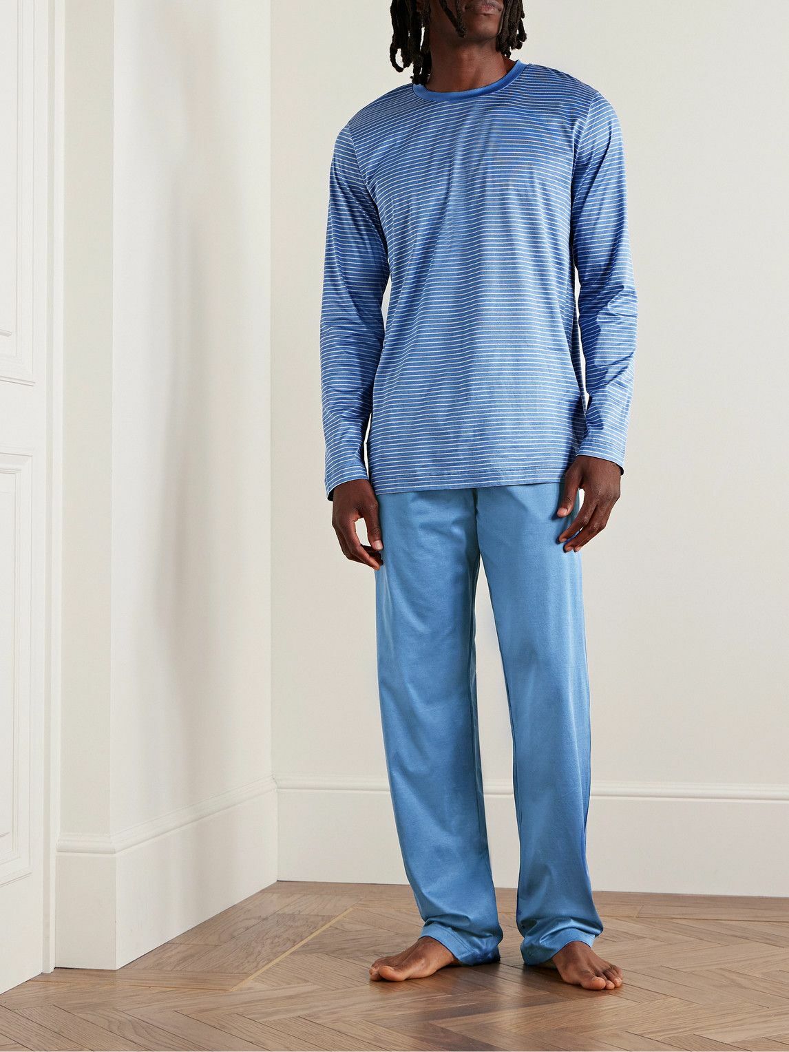 Zimmerli Filodiscozia Stripes Mercerised CottonJersey Pyjama Set