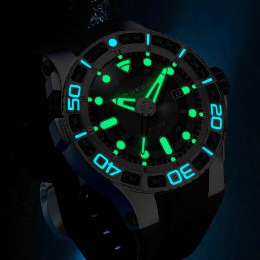 Nubeo Manta Black Dial Mens Watch NB-6120-01