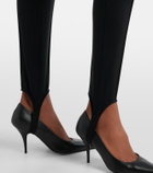 Mugler Wool-blend stirrup leggings